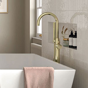 Brushed Brass Taps