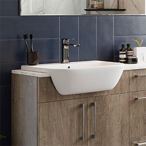 Semi-Recessed Basin