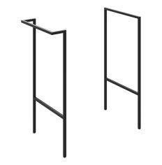 Tabo Milan Black Optional Frame with Integrated Towel Rail