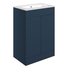 Tabo Milan Matt Deep Blue Floor Standing 2 Door Unit & Basin 610mm