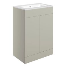 Tabo Milan Matt Latte Floor Standing 2 Door Unit & Basin 610mm