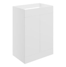 Tabo Milan Matt White Floor Standing 2 Door Basin Unit 590mm