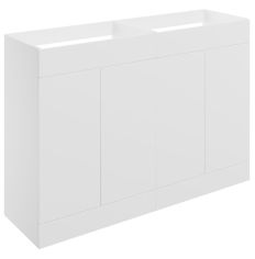 Tabo Milan Matt White Floor Standing 4 Door Basin Unit 1180mm