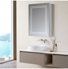 Tabo Gemini 1 Door Front-Lit Mirror Cabinet 700 x 500mm