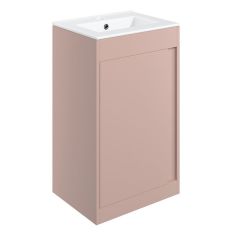 Tabo Elisa Matt Antique Rose Floor Standing 1 Door Basin Unit 510mm