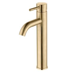 Tabo Hero Brushed Brass Tall Basin Mixer Tap