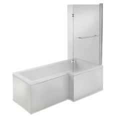 Apollo Holloway L Shape Shower Bath Pack (RH) 1500 x 850 x 560mm