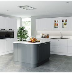 Crown Lifestyle Furniture: Avio White and Graphite Kitchen