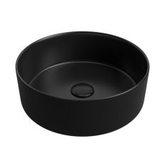 Gallery Matt Black Round Washbowl & Waste 355mm