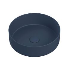 Gallery Matt Deep Blue Round Washbowl & Waste 355mm