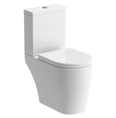 Kew Rimless C/C Open Back WC & Soft Close Seat