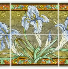 Original Style Blue Iris 6-tile Panel