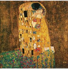 Original Style Gustav Klimt: The Kiss Masterpiece Tile