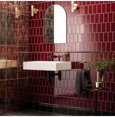 Original Style Half Field Tile Burgundy 