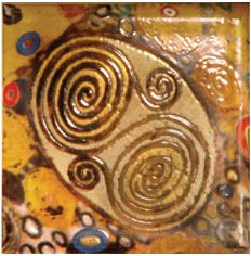 Original Style Klimt Corner Tile