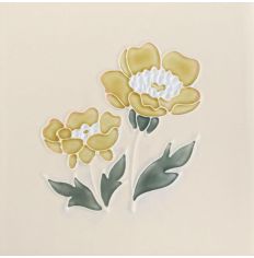 Winchester Classic Floral Tubelined Buttercup 12.7 x 12.7cm