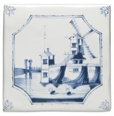 Winchester Classic Windmill Delft Scene 12.7 x 12.7cm