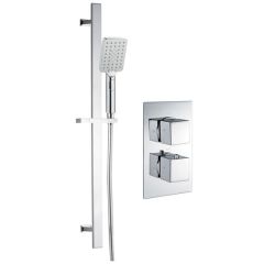 Tabo Strada 1 - Single Outlet Twin Shower Valve with Riser Kit