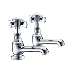 Tabo Ophelia Chrome Basin Pillar Taps