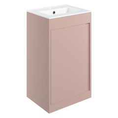 Tabo Elisa Matt Antique Rose Floor Standing 1 Door Basin Unit 510mm