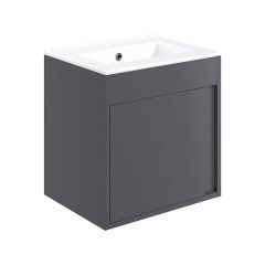 Tabo Elisa Matt Graphite Grey Wall Hung 1 Door Basin Unit 510mm