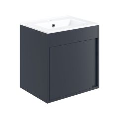 Tabo Elisa Matt Indigo Blue Wall Hung 1 Door Basin Unit 510mm