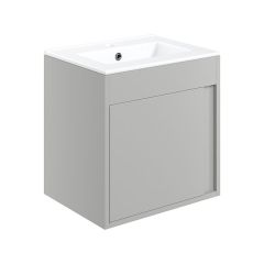 Tabo Elisa Matt Light Grey Wall Hung 1 Door Basin Unit 510mm