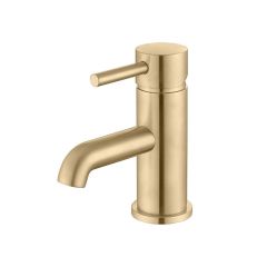 Tabo Hero Brushed Brass Basin Mixer Tap & Waste