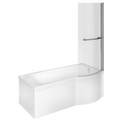 Apollo Grange P Shape Supercast Shower Bath Pack (RH) 1700 x 850 x 560mm