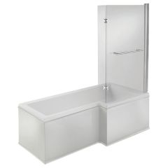 Apollo Holloway L Shape Shower Bath Pack (RH) 1700 x 850 x 560mm