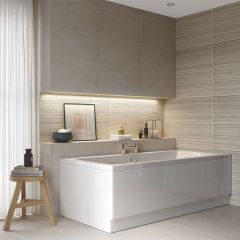 Apollo Holloway Square Double Ended Bath 1800 x 800 x 550mm