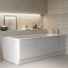 Apollo Holloway Square Single Ended Bath 1600 x 700 x 550mm