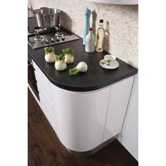  Crown Lifestyle Furniture: Nova J White Curve Kitchen