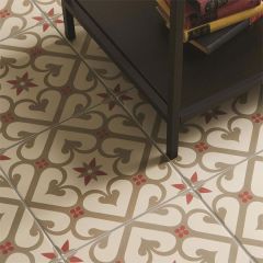 Odyssey Epoque Rose on White Tiles