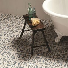 Odyssey Phoenician Denim on Dover White Tiles