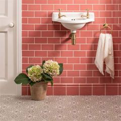 Original Style Half Field Tile Duchy Pink