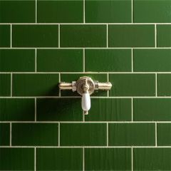 Original Style Half Field Tile Edwardian Green