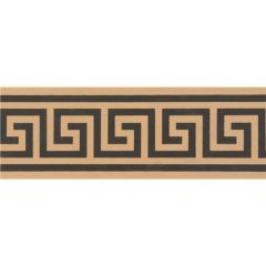 Original Style Greek Key Border Black on Buff 