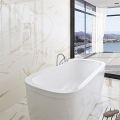 Porcelanosa Calacata Gold setting