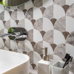 Porcelanosa Figure Shell Dark Mosaics