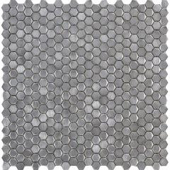 Porcelanosa Gravity Aluminium Hexagon Metal Mosaic 30.4 x 30.7cm