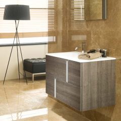 Porcelanosa Travat Camel Wall Mounted Wash Basin Unit