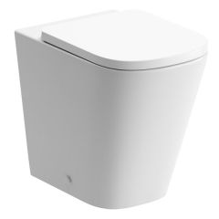 Portobello Rimless Back To Wall Comfort Height WC & Soft Close Seat