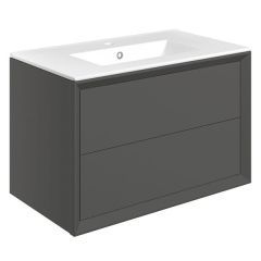 Tabo Orta Matt Clay Wall Hung 2 Drawer Basin Unit & Basin 815mm