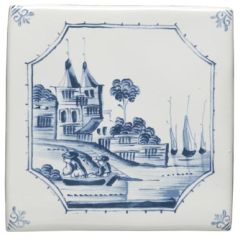 Winchester Classic Waterfront Delft Scene 12.7 x 12.7cm