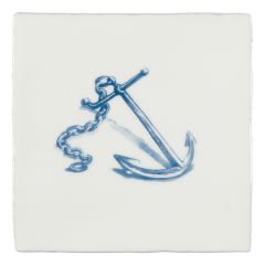 Winchester Residence Anchor Blue on Papyrus 13 x 13cm