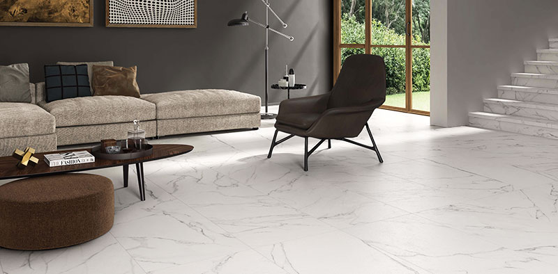 Stock tiles: Statuario Mercury rectified tiles