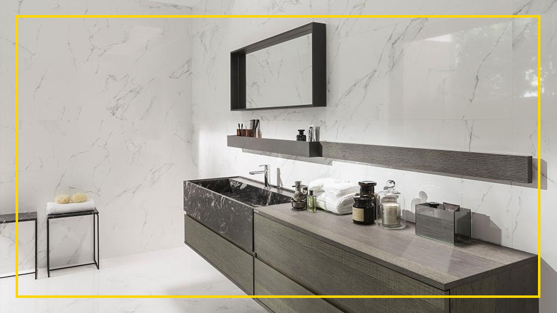 Porcelanosa Marmol Carrara Blanco tiles