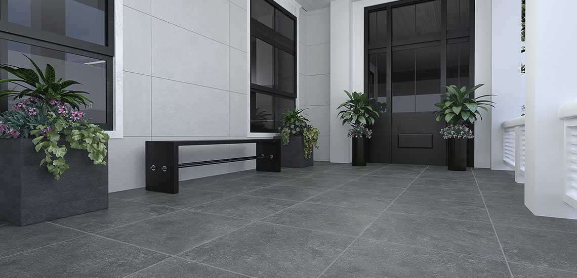 Bari Negro outdoor tiles